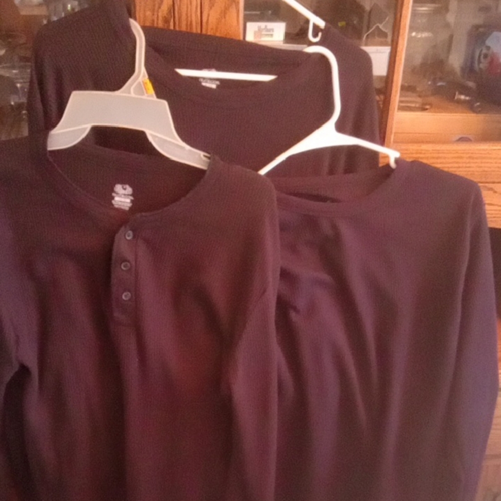 Fruit of the Loom Black Long Sleeve Shirt